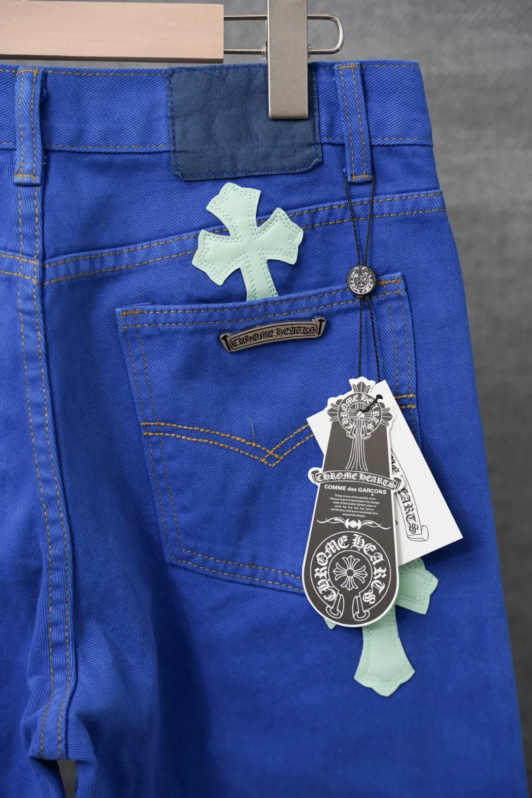 ：S 025 & Chrome Hearts Same Style ：Blue Size：28 30 32 34 （S-XL)